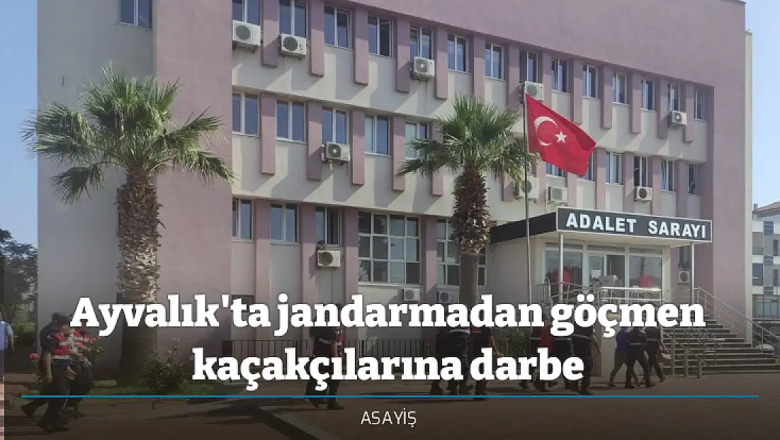 Ayvalık'ta jandarmadan göçmen kaçakçılarına darbe