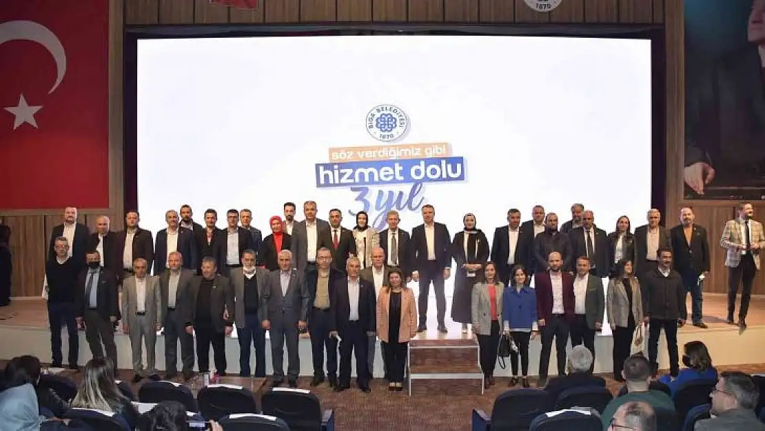 Biga'da hizmet dolu 3 yıl görkemli bir gece ile anlatıldı