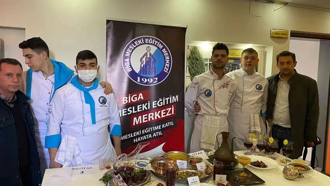 Biga Mesleki Eğitim Merkezi öğrencileri ödülle döndü