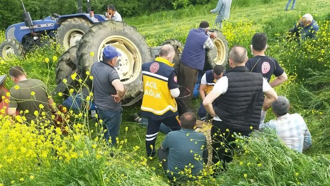 Bursa'da traktör devrildi: 1 ölü