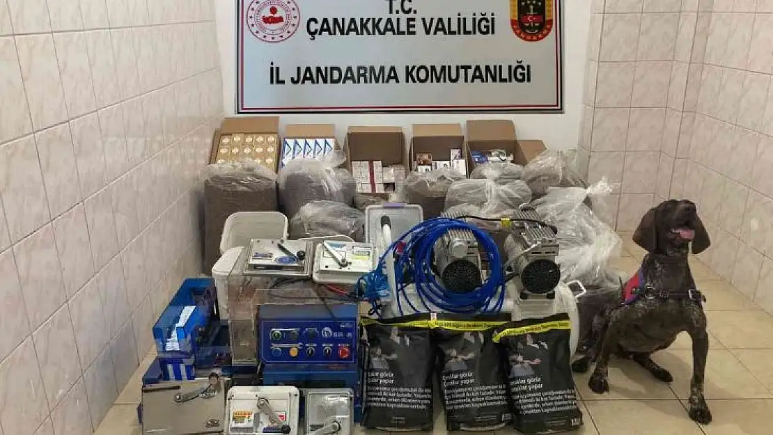 Çanakkale'de kaçak sigara operasyonu