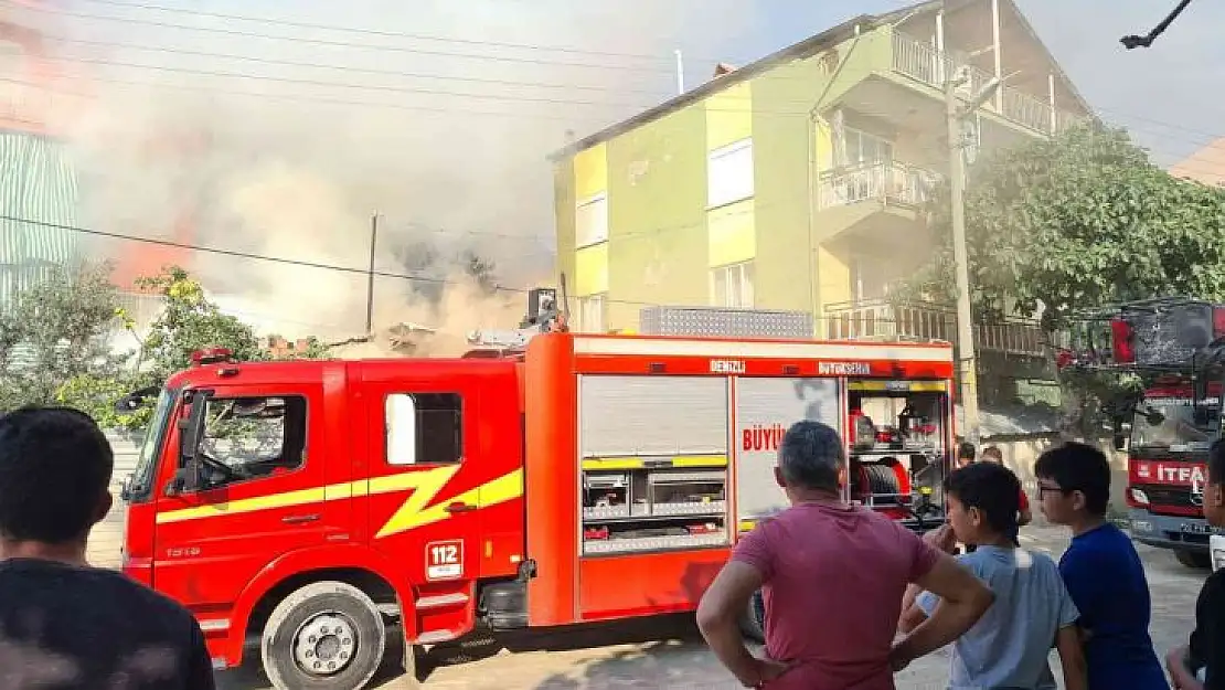 Depo olarak kullanılan ev alevlere teslim oldu