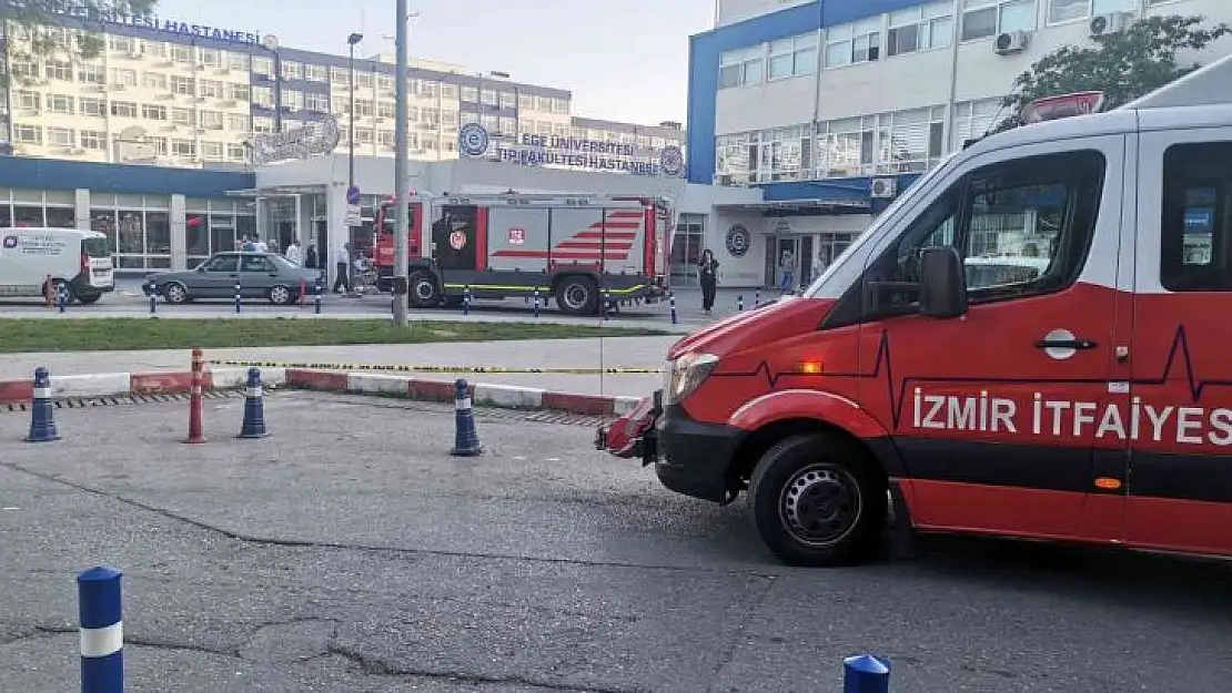 Ege Üniversitesi Tıp Fakültesi Hastanesi'nde yangın paniği