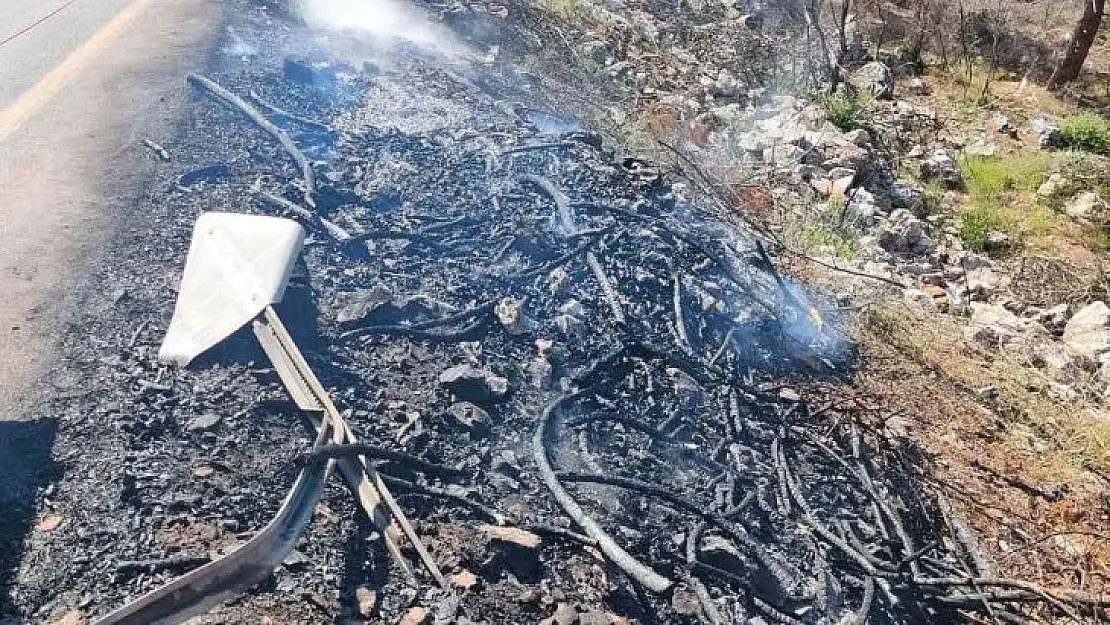 Marmaris'teki yangın büyümeden söndürüldü