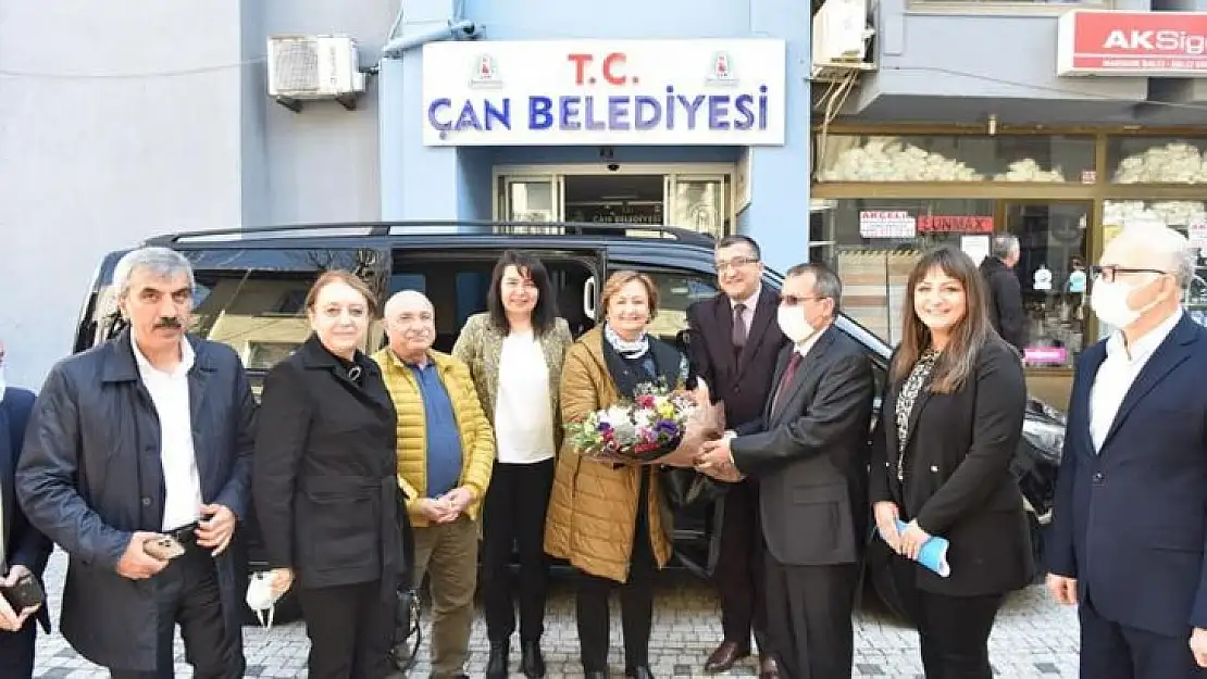 TBMM dilekçe komisyonu Milletvekilleri Çan Belediyesi kooperatif çalışmalarını yerinde inceledi