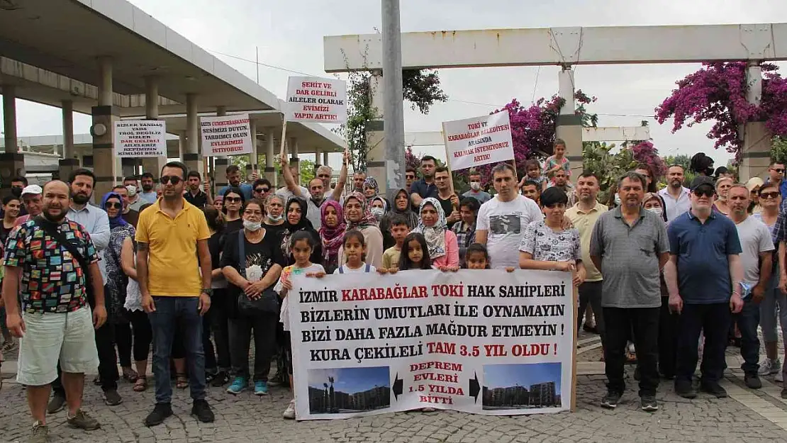 TOKİ'nin konut inşaatı Karabağlar Belediyesi'nin itirazları nedeniyle başlayamadı