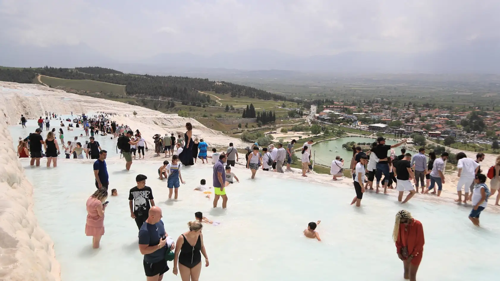 Pamukkale'de bayram bereketi