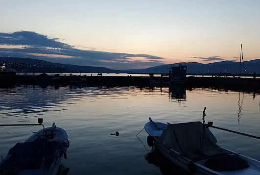 Bandırma'da gün batımı, görenleri hayran bıraktı