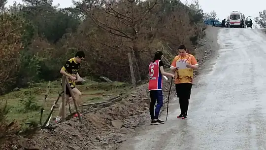Çanakkale Kahramanı Seyit Onbaşı'nın memleketi Havran oryantiring sporuna ev sahipliği yaptı