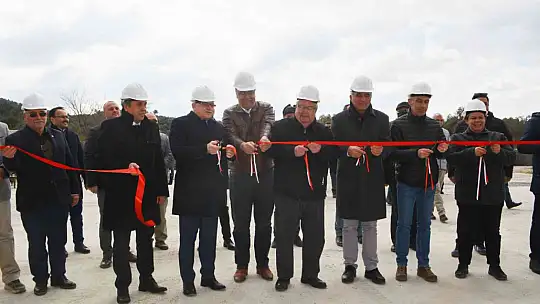 Gömeç'te Kilit Parke Taş Beton Blok Üretim Tesisi hizmete girdi
