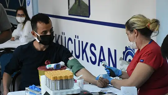 Küçüksan'da kan bağışı