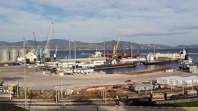 Hayvan yüklü gemi iki saatte tahliye edildi